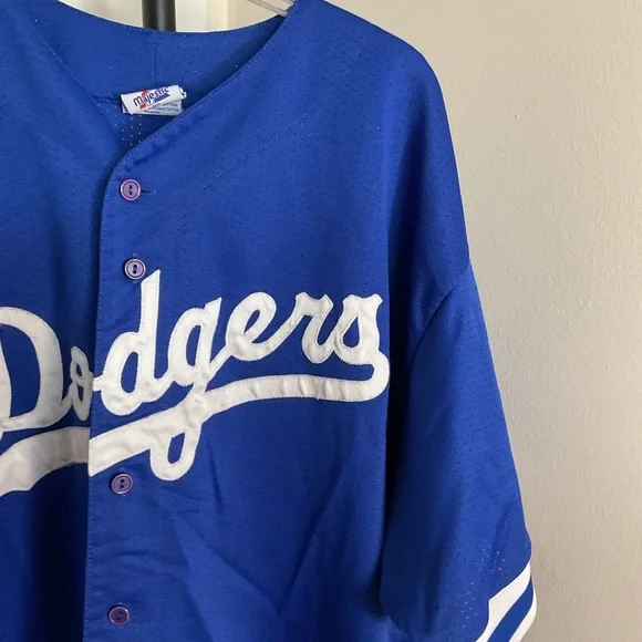 Vintage Majestic Mike Piazza #31 LA Dodgers MLB Baseball Jersey XXL Fan Gear - Picture 5 of 7